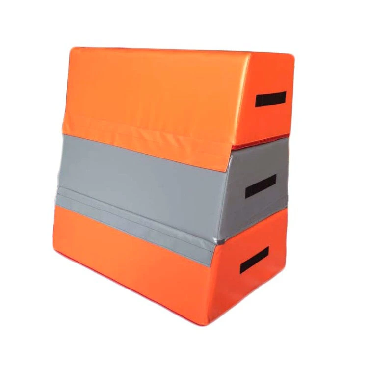 Mehka tridelna skakalna škatla s kvadratnim vrhom